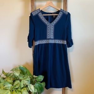 Blue Boho Dress